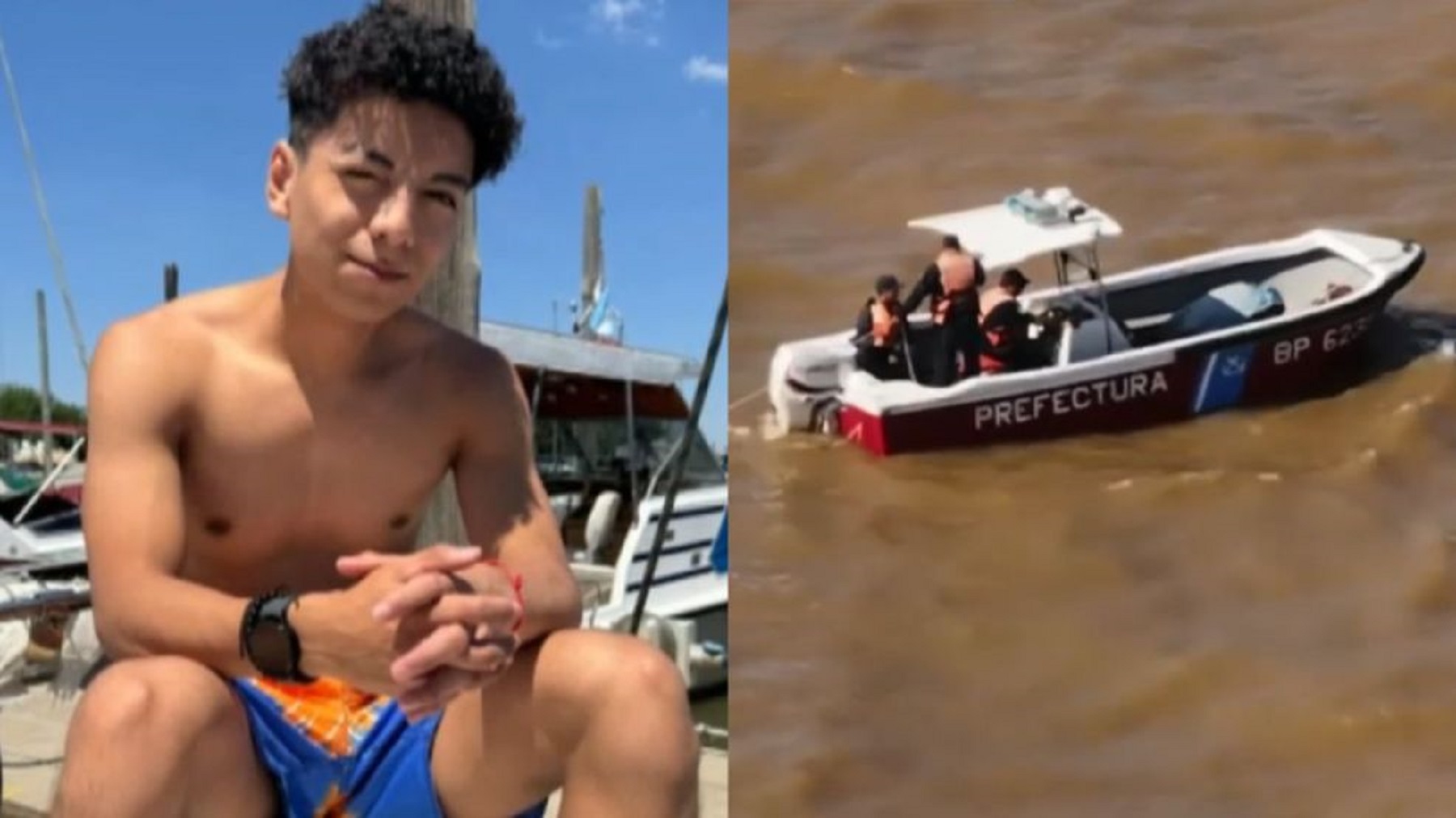 Martín Núñez desapareció en las aguas del río de La Plata. (Gentileza)