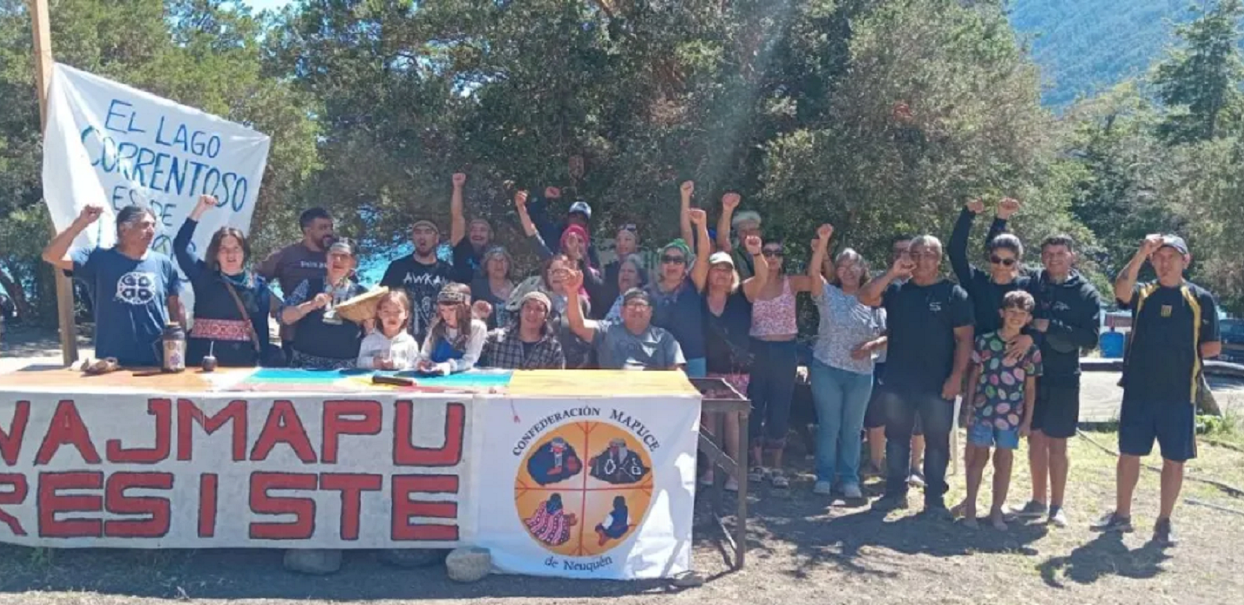 Mapuches hablaron sobre la tierra del camping del lago Correntoso. 