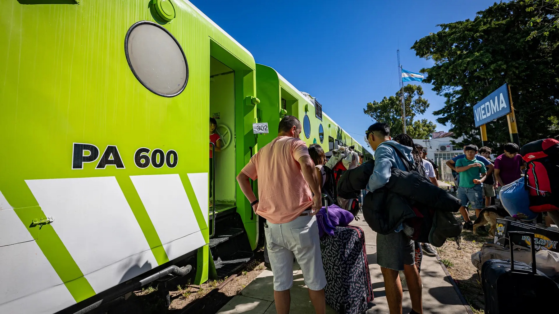 El pasado 3 de enero el Tren Patagónico volvió a unir Viedma con Bariloche. Foto gentileza. 