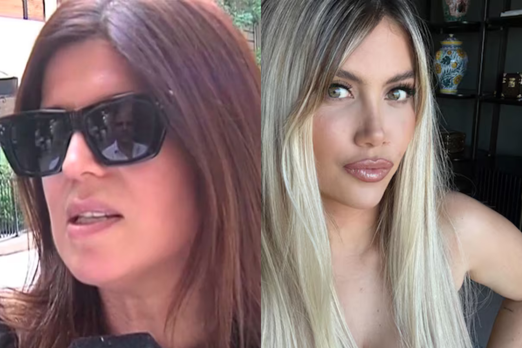 Elba Marcovecchio y Wanda Nara