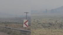 Imagen de Video | Humo repentino en la Ruta 237 por los incendios en el parque Lanín: así cubrió Piedra del Águila