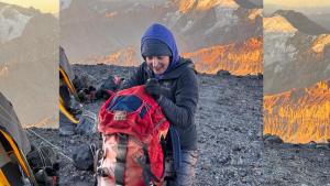 A 6.000 metros de altura rescató la mochila de su padre, muerto hace 40 años en el volcán Tupungato