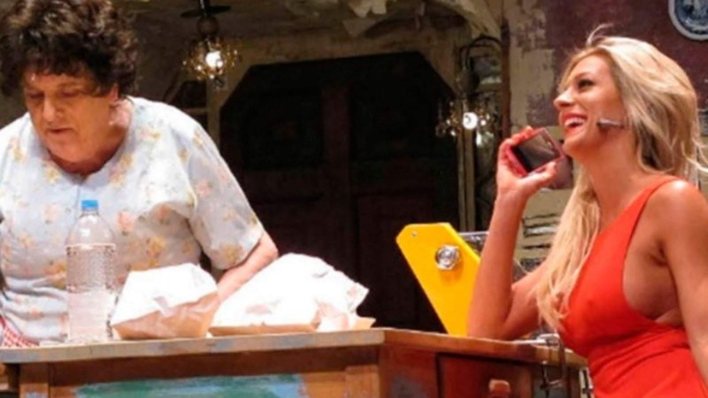 Noelia Marzol con Antonio Gasalla