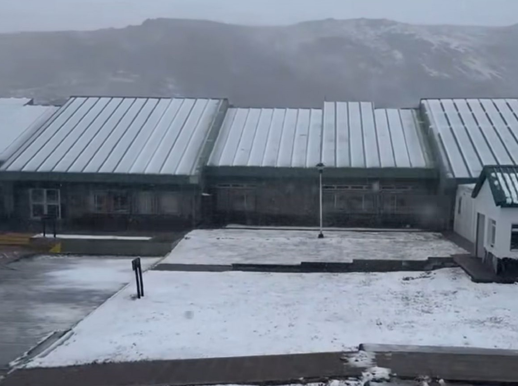 Nieve en Neuquén. Foto: captura. 